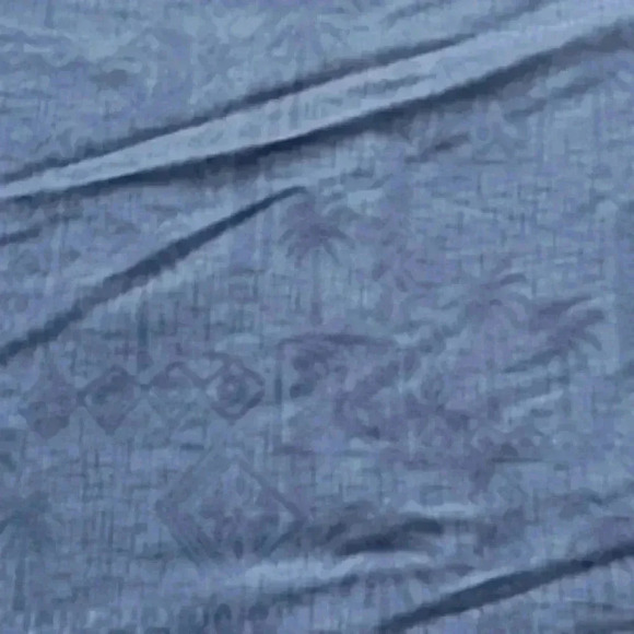 Batek Bay Blue Tone On Tone Short Sleeve Hawaiian Shirt Button Front Mens Sz XL - Picture 12 of 12
